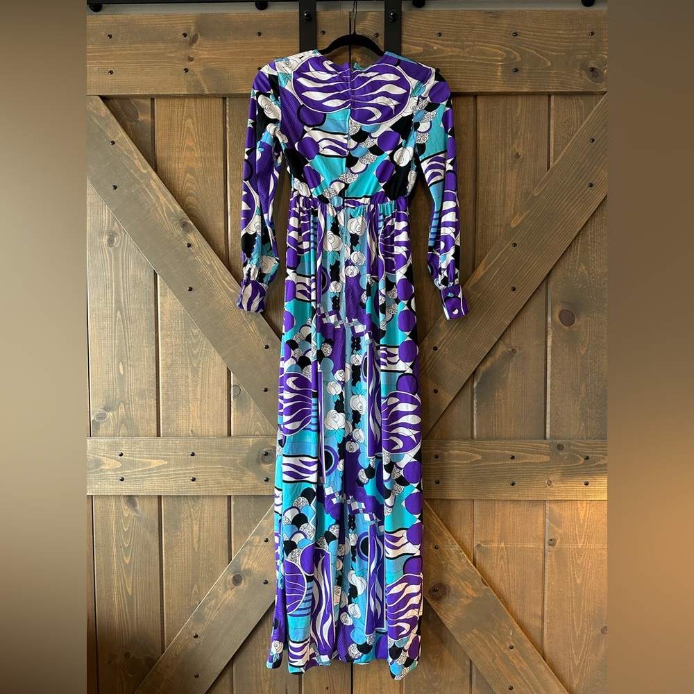 Elegant Multicolor Long Sleeve Dress